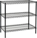 Omega 21" Deep x 60" Wide x 36" High 3 Tier Black Starter Shelving Unit by OmegaProductsCorporation