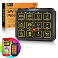 Auxbeam 12 Gang Switch Panel Bluetooth RGB AC-1200 by Auxbeam