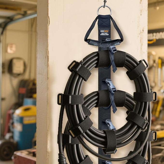 Extension Cord Organizer, Extension Cord Holder, Garage Garden Storage Straps - Image 8