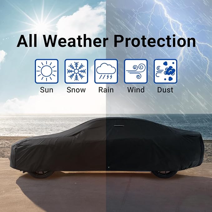 iCarCover Custom Car Cover for Chevy Bel Air 4-Door Waterproof All Weather Rain - Image 9