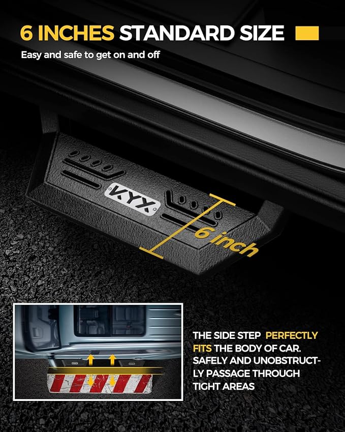 KYX Running Boards & Steps Nerf Bars Compatible - Image 3