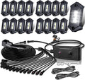 White Rock Lights, LEDMIRCY R3 Pure White LED Rock Lights Kit 16PCS by LEDMIRCY