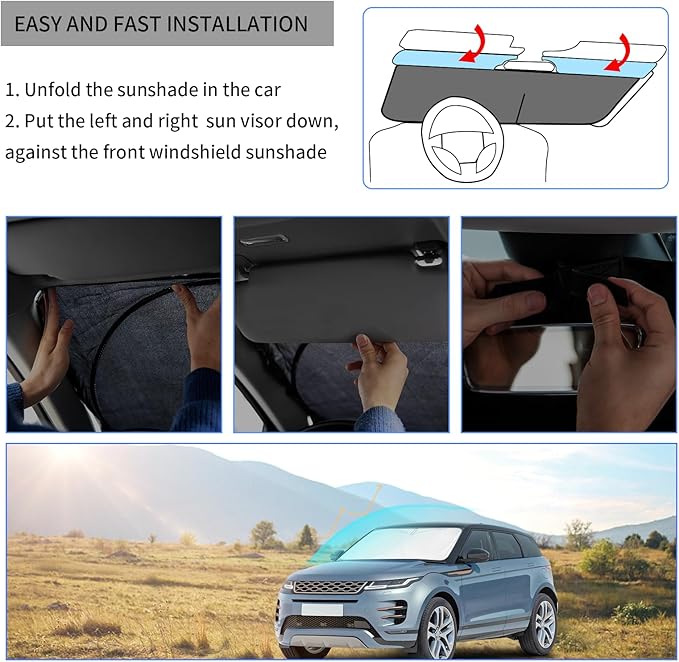 Windshield Sun Shades Sunshade fit - Image 7