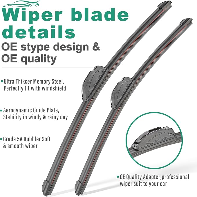28" 20" 16" Windshield Wiper Blades Replacement - Image 3