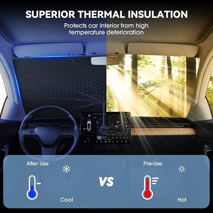 helloleiboo 5  Foldable Car Windshield Sun Shade Umbrella - Image 3