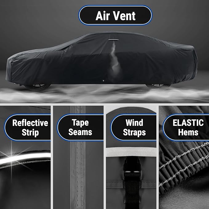 iCarCover Custom Car Cover for Buick Apollo Waterproof All-Weather Rain Snow UV - Image 5