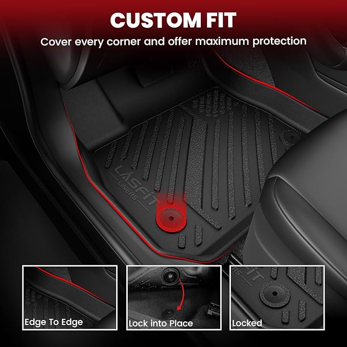 LASFIT Floor Mats & Trunk Mat for Honda Civic & Civic Si 2012 2013 2014 2015 - Image 2