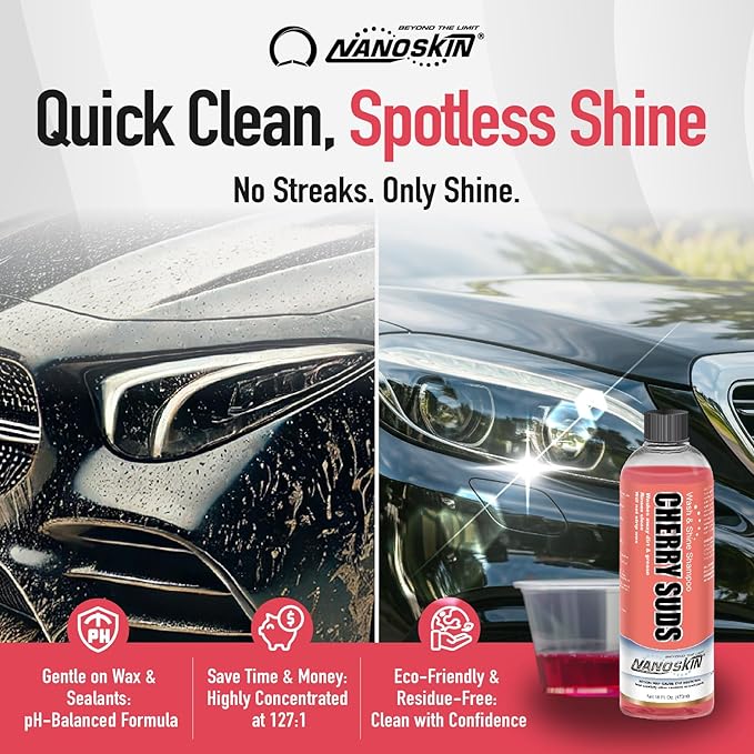 Nanoskin CHERRY SUDS Foaming Car Wash Shampoo 30 Gallons- Works - Image 5