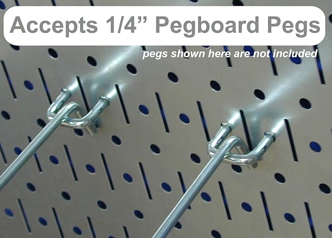 Wall Control 30-WGL-200GVB Galvanized Steel Pegboard Tool Organizer, Galv/Black - Image 5