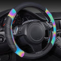 CAR PASS Line Rider Microfiber 15.5-16 Inch Leather Sporty Steering Wheel Cover by CARPASS