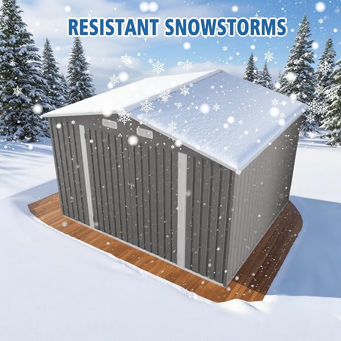 10x8 FT Outdoor Storage Shed - Image 6