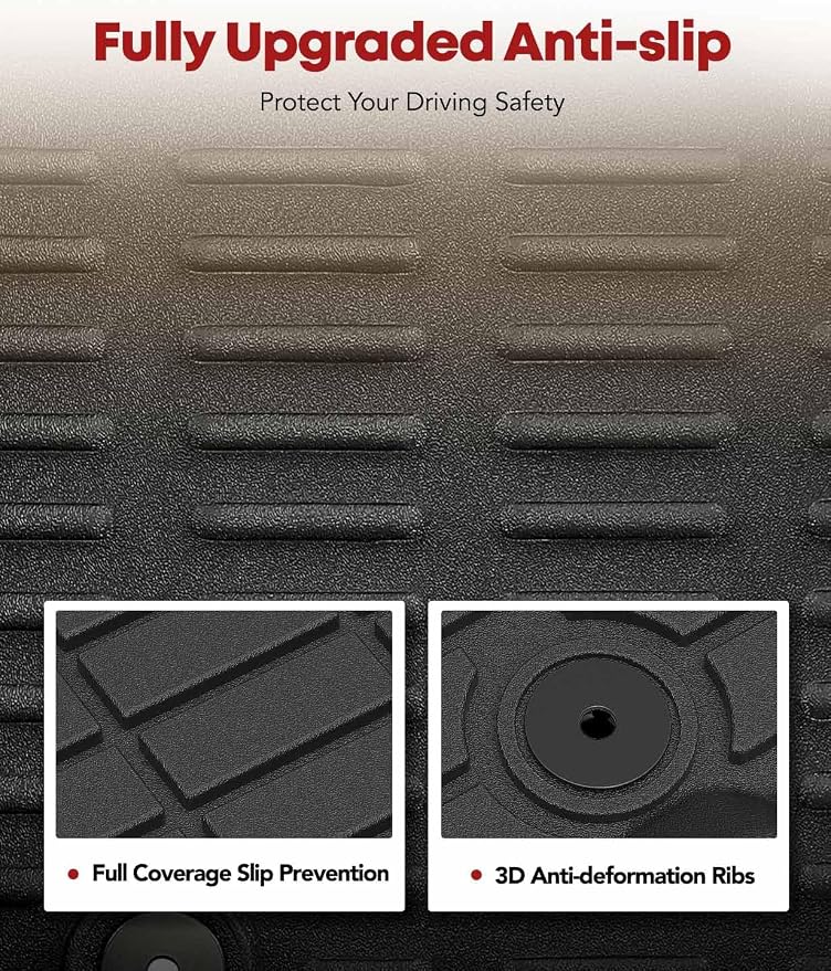 YHTAUTO Floor Mats Fit 2014-2018 Subaru Forester, TPE All Weather Car Mats - Image 4