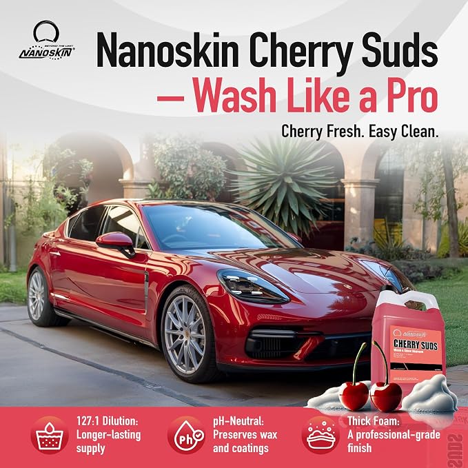 Nanoskin CHERRY SUDS Foaming Car Wash Concentrated Shampoo 5 Gallons - Image 2