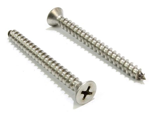 Bolt Dropper #10 X 2'' Stainless Steel Flat Head Phillips Wood Screw, 18-8 by BoltDropper