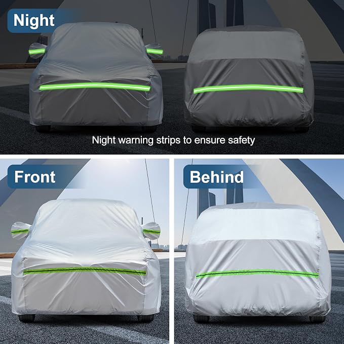 AUQDD 6-Layers Premium Sedan Car Cover Waterproof All Weather Weatherproof UV - Image 7