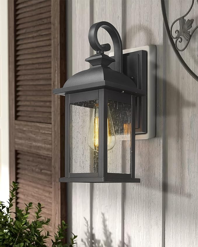 FEMILA Exterior Wall Sconce, 2 Packs Outdoor Waterproof Wall Lights Fixture - Image 4