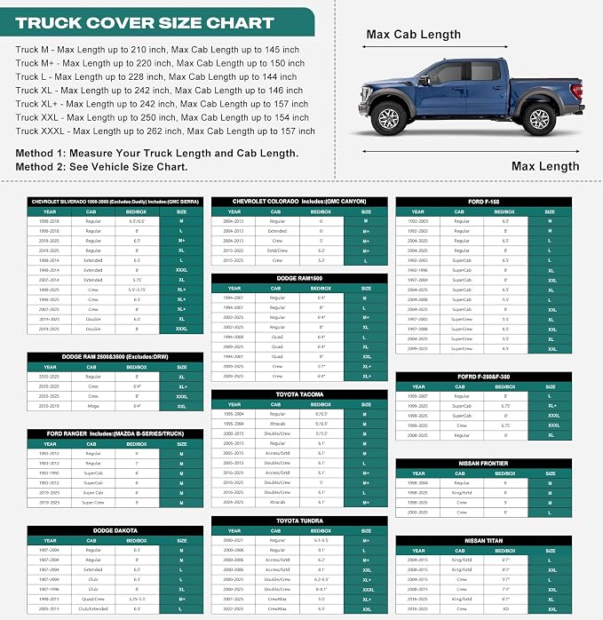 16 Layers Large Truck Cover Waterproof All Weater, Heavy Duty Pickup Truck Cover - Image 5