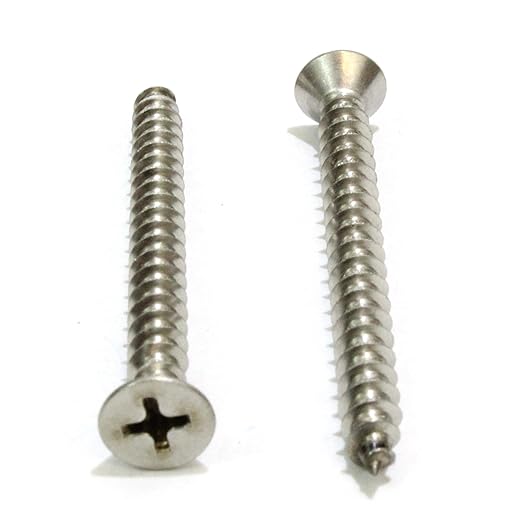 Bolt Dropper #10 X 1-3/4'' Stainless Steel Flat Head Phillips Wood Screw - Image 3