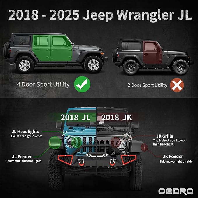 OEDRO All-Steel Build Running Boards Compatible - Image 2
