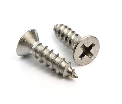 Bolt Dropper No. 8 x 3/4" Stainless Steel Flat Head Phillips Wood Screw by BoltDropper