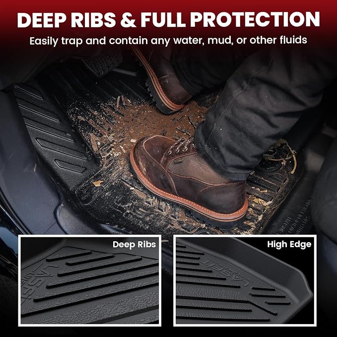 LASFIT Floor Mats & Trunk Mat for Ford Fusion & Lincoln MKZ 2013-2016 All - Image 3