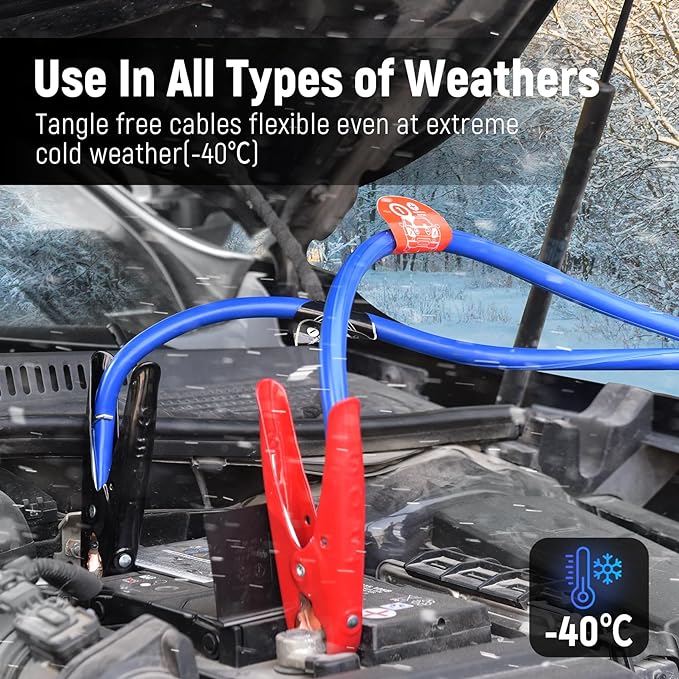 TOPDC Jumper Cables, 1 Gauge 30 Feet 800A Booster Cables - Image 5