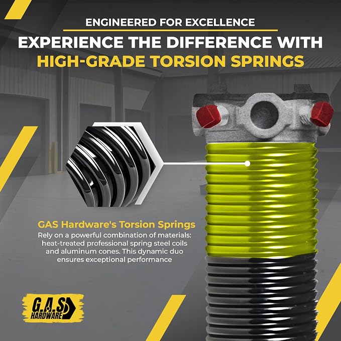 Garage Door Torsion Spring 207x1.75x23 Includes 1” Steel Bearing, Non-Slip - Image 6