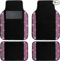 NBTEPEM Pink Bling Car Floor Mats Full Set, Universal Fit Most Cars by NBTEPEM