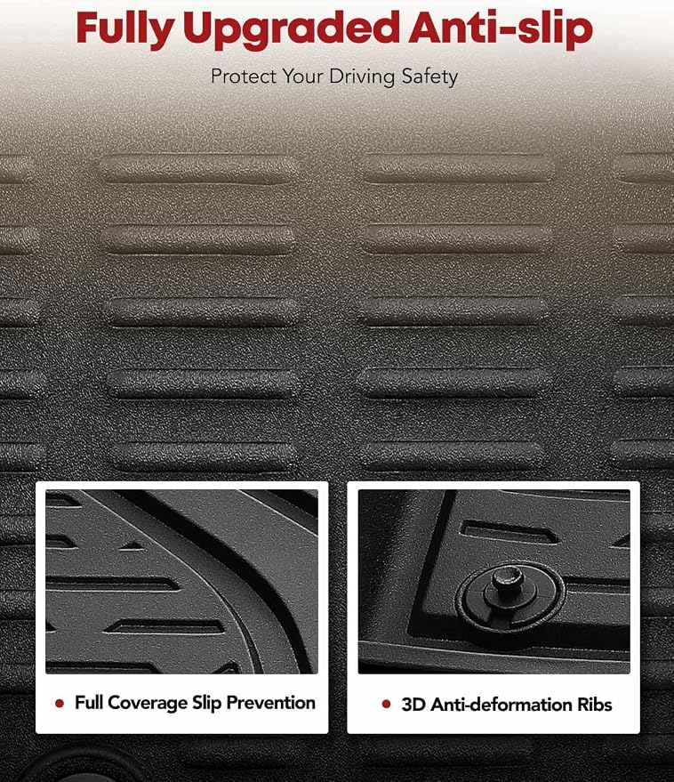 YHTAUTO Floor Mats Fit 2020-2024 Hyundai Sonata & 2021-2025 Kia K5 FWD - Image 4