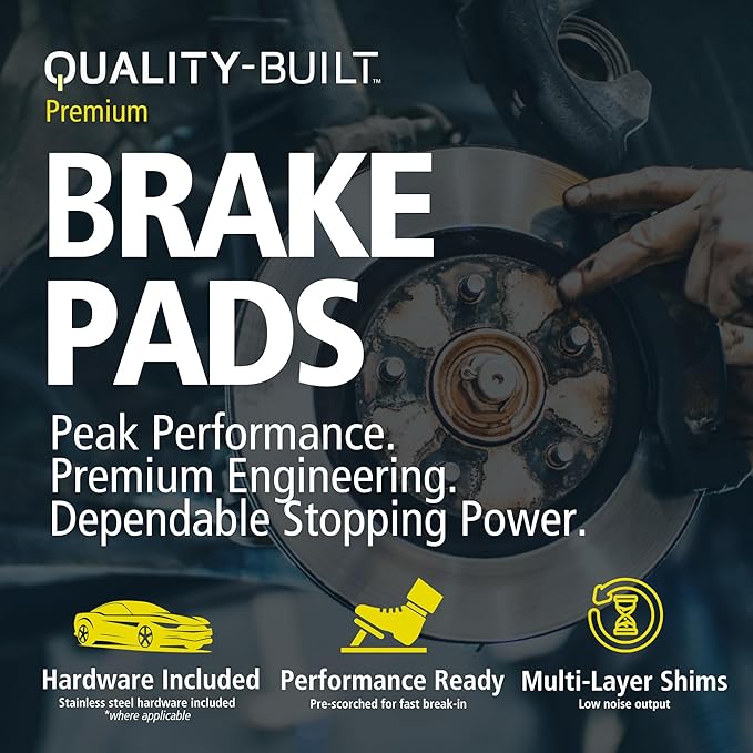 Premium Semi-Metallic Front Brake Pads Compatible - Image 4