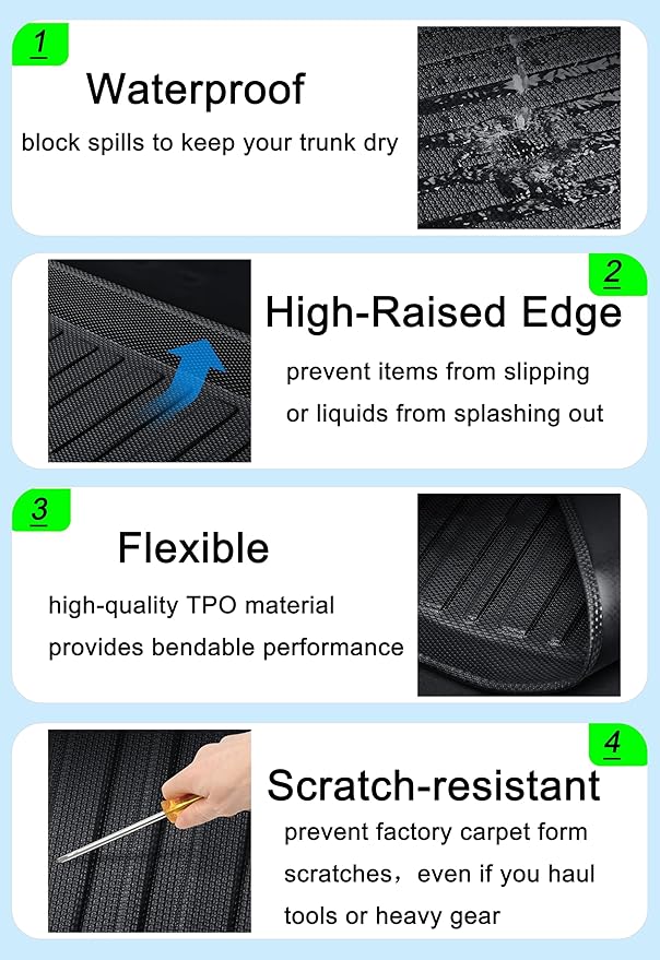 RAV4 Cargo Mat - All-Weather 3D Custom-Fit Waterproof Non-Slip Durable Odorless - Image 3