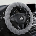 Luxury Fluffy Winter Car Steering Wheel Cover by HighnessHwoo