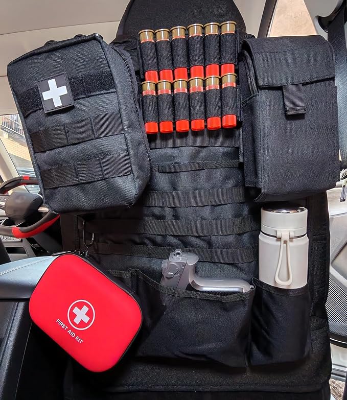 Car Seat Back Organizer Tactical MOLLE Panel Back Seat Storage Bag Universal - Image 4