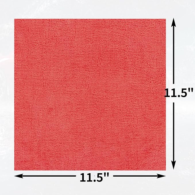 HOMERHYME Shop Towels Rags, 100 Pack Microfiber Cleaning Cloth Bulk Absorbent - Image 8